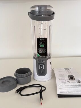 Ninja Personal Blender Bottle - White & Gray
